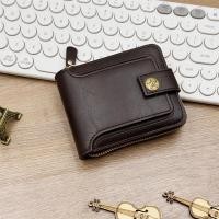 ราคา Short Vintage Small Wallets Luxury Brand Wallet Men Designer High Quality PU Leather With Coin Pocket Wallets (23964528272)
