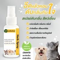 ราคา สเปรย์ดับกลิ่นตัวแรง สุนัข แมว กลิ่นเหม็นสาบ กลิ่นฉี่ กลิ่นทรายแมวได้ทันที พร้อมบำรุงขนและผิวหนัง 100 ml หมอไทยทำเอง (24589921626)