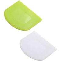 ราคา 2 Pieces Dough Scraper Bowl Scraper Food Safe Plastic Dough Cutter Flexible Plastic Scraper Practical Bench Scraper (20919037662)