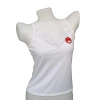 ราคา Air 150 เสื้อกล้ามคอวี ลายลูกไม้ สุดเซ็กซี่ สีขาว ดำ (9829276849)