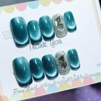 ราคา เล็บ ปลอม สี เจล สีลูกแก้วติดเพชร แถม กาว ตะไบ ทุก ชุด (23729176142)