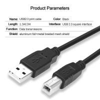 ราคา สาย USB Printer Cable สายปริ้นเตอร์ สแกนเนอร์ USB 2 0 Type A Male To B Male ใช้ได้กับเครื่อง Canon Epson Brother HP Samsung Ricoh Lexmark Fujitsu (9582658154)