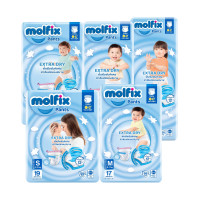 ราคา Molfix Extradry โมลฟิกซ์ เอ็กซ์ตร้าดราย แพมเพิสเด็กแบบกางเกง (23978858155)