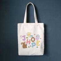 ราคา Totebag BTS kpop ผ้าใบเกาหลี jungkook Jimin taehyung (20576606590)
