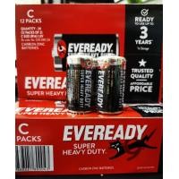 ราคา ถ่าน ยกกล่อง EVEREADY Super Heavy Duty Carbon Zinc ถ่าน ไซส์ C R14 1 5V แท้ประกันศูนย์ ถ่านตราแมว 9 ชีวิต (21475072627)