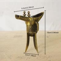 ราคา FEATSHOP64FE8 สามขาสำหรับผู้หญิง ถ้วยไวน์ไวน์ จักรพรรดิจีนโบราณ โลหะผสมอัลลอยด์ ถ้วยเหล้า ของตกแต่งบ้าน วินเทจ ขวดไวน์ขวด (21979762933)