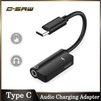 ราคา C SAW USB Type Cเพื่อหัวเปลี่ยนสายชาร์จเสียงสายอะแดปเตอร์2 In 1 Type Cถึง3 5มม แจ็คหูฟังAUXและหัวเปลี่ยนสายชาร์จสายตัวแยกสำหรับHuawei Mate 10 P20 Pro Xiaomi Mi 6 8 Note 3 Samsung ViVO OPPO (4361760968