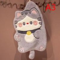 ราคา TX ผ้าขนหนูเช็ดมือรูปแมวน่ารักผ้าเช็ดทำความสะอาดห้องครัวแห้งเร็วผ้ากำมะหยี่ลายการ์ตูนสัตว์ที่แขวนอยู่ในห้องน้ำ (23840994666)