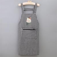 ราคา VIVOLILV Household Kitchen Cleaning Baking Cooking Cotton Plaid Long Sleeve Apron Womens Waterproof Oil Proof Coverall Adult Fashion (24259823516)