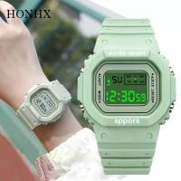 ราคา HONHX 576 กีฬาของผู้หญิงกันน้ำนาฬิกาดิจิตอลLEDส่องสว่างนาฬิกาอิเล็กทรอนิกส์สำหรับผู้หญิงมัทฉะสีเขียว ซากุระสีชมพูมัลติฟังก์ชั่แฟชั่นลำลองสุภาพสตรีนักเรียนสาวนาฬิกาข้อมือดิจิตอล (3431798610)