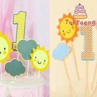 ราคา ป้ายปักเค้ก 1ขวบ พระอาทิตย์ เฆมสีดำ ป้ายตกแต่งเค้ก ป้ายเเต่งเค้ก แต่งเค้ก (21615785290)