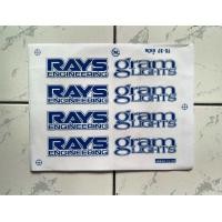 ราคา สติ๊กเกอร์ล้อ Gramlights 1ชุดติดได้4ล้อ เคลือบเงาUVแท้ คุณภาพเกรดพรีเมี่ยม ล้อแกรมไลท์ RAYS Gramlights (24482799622)