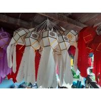 ราคา โคมล้านนา โคมไฟแขวน โคมผ้า ขนาด 6 นิ้ว โคมไฟตกแต่ง เชียงใหม่ โคมล้านนา (16924217437)