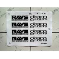 ราคา สติ๊กเกอร์ล้อ Gramlights 1ชุดติดได้4ล้อ เคลือบเงาUVแท้ คุณภาพเกรดพรีเมี่ยม ล้อแกรมไลท์ RAYS Gramlights (24482799621)