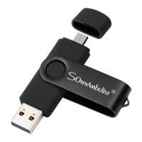 ราคา SomnAmbulist Original 128GB 2GB 4GB OTG USB 2 in 1 Flash Drive 64GB 1GB 8GB 16GB 32GB Pen Drive Color Metal Waterproof and Durable (21874107126)