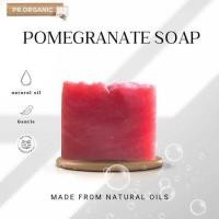 ราคา Pomegranate soap natural oil soap handmade soap สบู่ทับทิม สบู่แฮนด์เมด (23863282779)