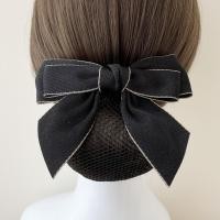 ราคา ส่งด่วน เน็ตติดผมสีดำเน็ตติดผมพยาบาล เน็ตติดผมข้าราชการ โบว์รวบผม สไตล์เกาหลี เรียบหรูดูแพง (23976732071)