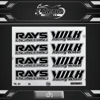 ราคา สติ๊กเกอร์ TE37 เคลือบเงาแท้ 1ชุดติดได้4ล้อ เกรดพรีเมี่ยม RAYS VOLK TE37 ล้อTE37 (24149146850)