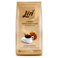 ราคา LIN ลิน น้ำตาลทองธรรมชาติ น้ำตาลเคลือบ คาราเมล ขนาด 1Kg (17355667360)