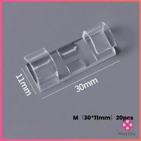 ราคา Missyou ที่เก็บสายเคเบิลข้อมูล ที่เก็บสายไฟ จัดระเบียบ คลิปล๊อคสายไฟ ตัวยึดสายไฟ คลิปใส 16ชิ้น 20ชิ้น Transparent clip (13584860869)