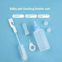 ราคา BEIERWA ขวดนมเล็กขนาดเล็กสำหรับสัตว์เลี้ยง60มล ขวดนมสุนัขชุดทำความสะอาดฟรี (24650570548)