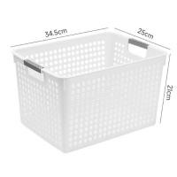 ราคา ตะกร้าเก็บของ กล่องเก็บของอเนกประสงค์ หลายขนาด ความจุขนาดใหญ่ แข็งแรงทนทาน (23042571548)