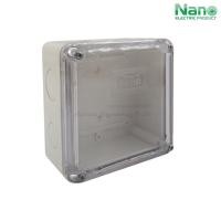 ราคา NANO 202CW กล่องพลาสติกกันน้ำฝาใส ขนาด 4x4x2 110x110x60 mm NANO Electric (1356288489)