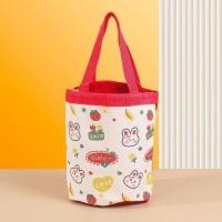 ราคา Hand Graffiti Cartoon Bucket Bag Cute Canvas Material Animal Print Printed Tote Bag Cylinder Handbag Daily Matching (23418659357)