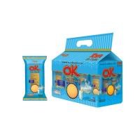 ราคา โอเคทิน บิสกิต ขนมปัง อบกรอบ ชนิดแผ่นบาง 1แพ็ค 12ซอง OK Thin Biscuit (21780894840)