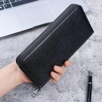 ราคา กระเป๋าสตางค์หนังทรงยาวสำหรับผู้ชาย กระเป๋าใส่โทรศัพท์มือถือแบบลำลอง กระเป๋าใส่บัตรธุรกิจ กระเป๋าสตางค์แบบซิปความจุขนาดใหญ่ (24377010300)