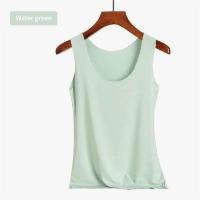 ราคา YIFAFA Womens Seamless Tank Top Korean Ice Silk Vest Womens Summer Students Slimming Camisole Bottom Underwear Sando For Women (24442549873)