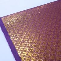 ราคา ผ้าตาดลาย ผ้าลายไทย ดิ้นเงินทอง Metallic ทำโจงกระเบน สไบ รองพาน กว้าง110cm ขายเป็นหลา (24357997281)