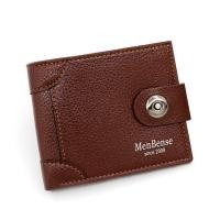 ราคา PIYU กระเป๋าสตางค์ผู้ชายสล็อตกระเป๋าสตางค์ใส่เหรียญกระเป๋าสตางค์ผู้ชายธุรกิจกระเป๋าสตางค์สามพับสไตล์วินเทจคุณภาพสูงสีน้ำตาลดำ (24167147259)