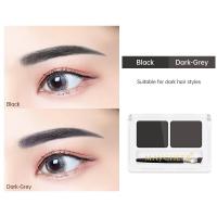 ราคา ที่เขียนคิ้วตลับ คิ้วฝุ่นอัดแข็งตลับ กันน้ำ สไตล์เกาหลี Makeup 3in1 Eyebrow Powder (23730628557)