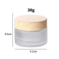 ราคา Frosted bottles Mini glass jar Versatile 5g 50g Inner lid Empty pots Cosmetic makeup container for Travel Home organization Beauty salon Professional makeup artists Daily skincare (22721330964)