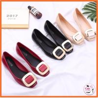 ราคา รองเท้าคัชชู หัวมน ส้นเตี้ย แฟชั่น เบอร์ 35 40 มี 3 สี (5448016904)