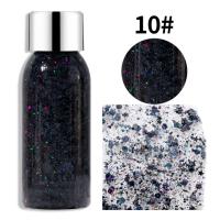 ราคา LilyBeatuy พร้อมส่ง กากเพชรติดหน้าเลื่อมเจลใบหน้าร่างกายแวววาวเจลอายแชโดว์ของเหลวเพชรเลื่อมเจลเวทีแต่งหน้า DIY เลื่อม Glitter For Face (15880515167)