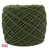 ราคา เชือกฟอก สีเขียวขี้ม้า 021 เชือกฟอกสีล้วน ด้ายฝ้าย ถักหมวก ถักกระเป๋า ถักกระเป๋าใส่แกง 2มม (1777516945)
