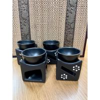 ราคา เตา เตาอโรม่า น้ำมันหอมระเหย น้ำหอม เทียน ขาว 10 ถ้วย ครบชุด เตาอโรมา (16426065313)