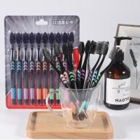 ราคา ราคาส่ง แปรงสีฟันของผู้ใหญ่ ขนนุ่ม 1แพ็ค 10ชิ้น แปรงสีฟันชาโคล แปรงสีฟันผู้ใหญ่ แปรงขนสีดำ (23345573570)