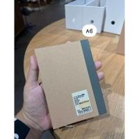 ราคา MUJI สมุดโน๊ต มีเส้น เทปเทา ปกน้ำตาล Notebook 6 mm (24345546188)