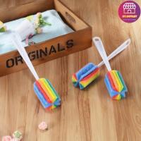 ราคา At outlet พร้อมส่ง แปรงล้างถ้วยด้ามยาว ล้างขวดหรือแก้ว ฟองน้ำสีสันสดใสด้ามยาว ต้องมีติดบ้านติดครัว ใช้งานง่ายสะดวกในการทำความสะอาด สีสายรุ้ง (21962162242)