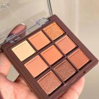 ราคา Eye Shadow อายแชโดว์ทาตา 9 สี เนื้อดินน้ำมัน แมท ประกายชิมเมอร์ โทนสีน้ำตาลนู้ด กันน้ำ กันเหงื่อ ติดทน ยี่ห้อErshiqi (22763769132)