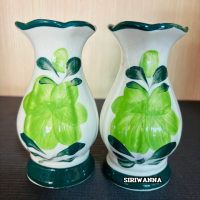 ราคา แจกันไหว้พระ แจกันดอกไม้ แจกันเซรามิก ขนาด 5 นิ้ว ราคาต่อคู่ 2ชิ้น (23763368924)