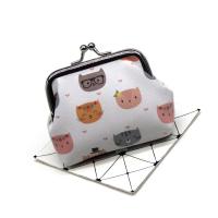 ราคา Kitten Printed Coin Purse Small Fresh Cartoon Student Wallet Womens Coin Bag Childrens Hand Creative Bag (23771849247)