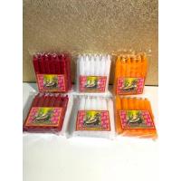 ราคา เทียน เทียนหอม เทียนไข เทียนไหว้พระ เทียนหอม 9 หุนสั้น ตราเต่ามังกร สีขาว สีเหลือง พร้อมส่ง (14482260302)