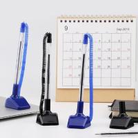 ราคา ปากกาตั้งโต๊ะ ปากกาตั้งโต๊ะ 0 7 มม หมึกลูกลื่นสีน้ำเงิน ปากกาตั้งโต๊ะพร้อมแท่น มีไส้เปลี่ยนขาย แข็งแรง ไม่ทำลายหมึกได้ง่าย (23440372056)