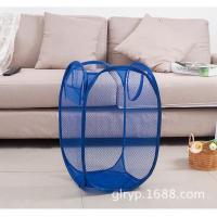 ราคา Foldable Laundry Basket storage boxes Portable Clothes Basket laundry bag basket Fold Laundry Bag Pop Up Mesh home storage (22508626340)