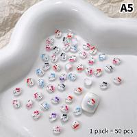 ราคา VitalVogue 50ชิ้นอุปกรณ์ทำเล็บน่ารักการ์ตูน Hello Kitty การออกแบบการ์ตูนที่สวยงามเล็บเสน่ห์อุปกรณ์ DIY (24434266714)