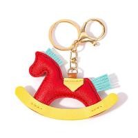 ราคา NatureNectarR จี้หนังม้าโยกทำด้วยมือกระเป๋าหนังม้าสีเขียวพวงกุญแจกระเป๋าประดับม้าม้าอุปกรณ์กระเป๋า DIY (23159804619)